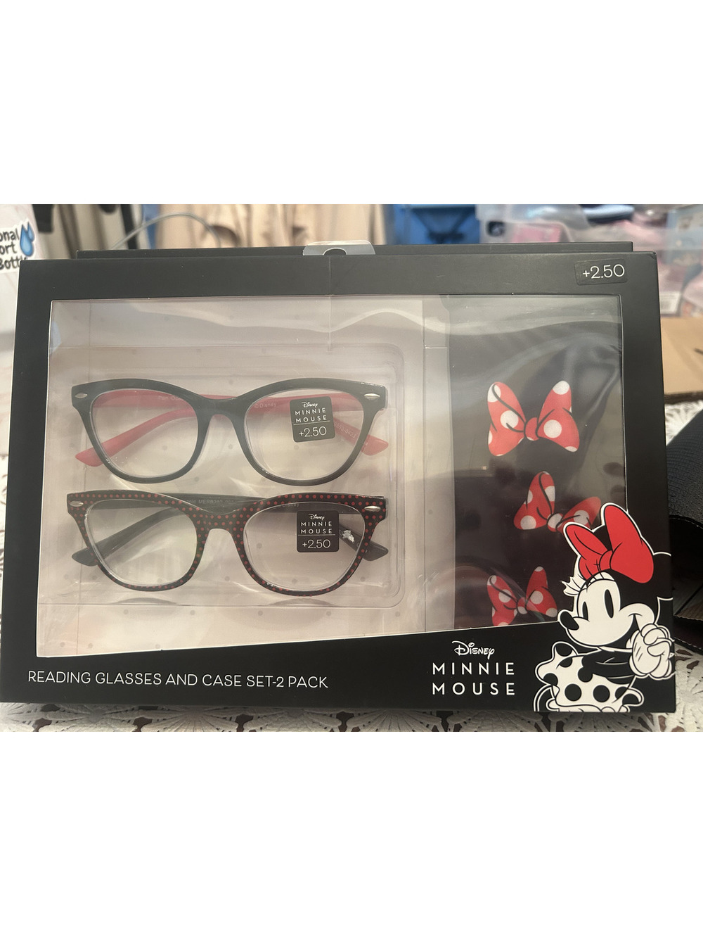 Disney Minnie Mouse Reading Glasses Gift Pack (+2.50 Strength)